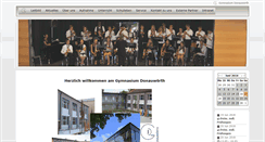 Desktop Screenshot of gymnasium-donauwoerth.de